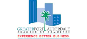 Logo for the Greater For Lauderdale Chamber of Commerce: Experience. Better. Business.