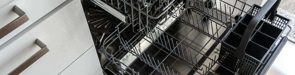 An empty dishwasher